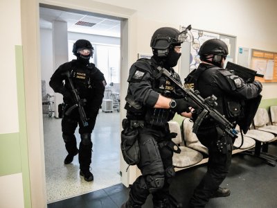 TC aktivní střelec v českobudějovické nemocnici
